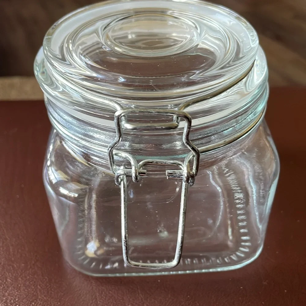 Hinged Lid Clamp Airtight Sealed Jar
